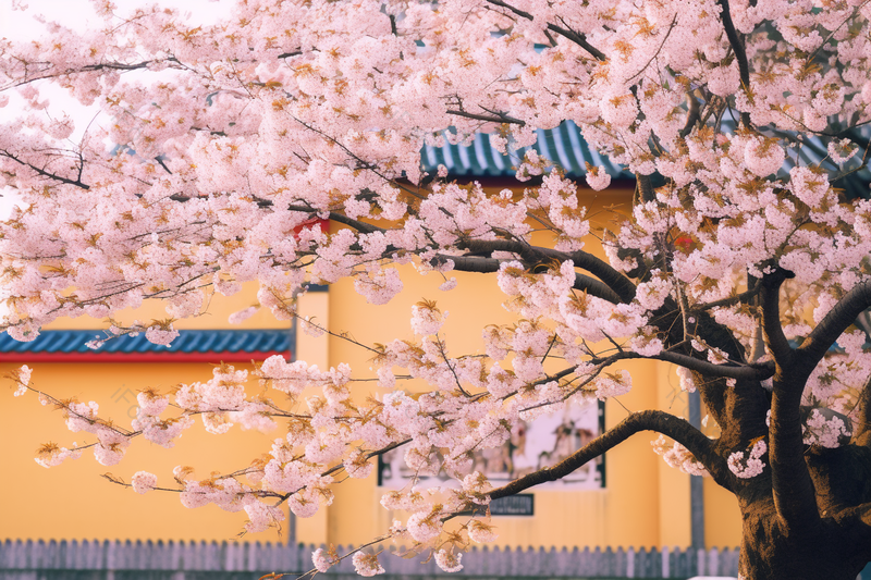 春天鸡鸣寺樱花东亚建筑户外风景实拍摄影图,高清,摄影图,摄影图片,图片大全,摄影图免费下载